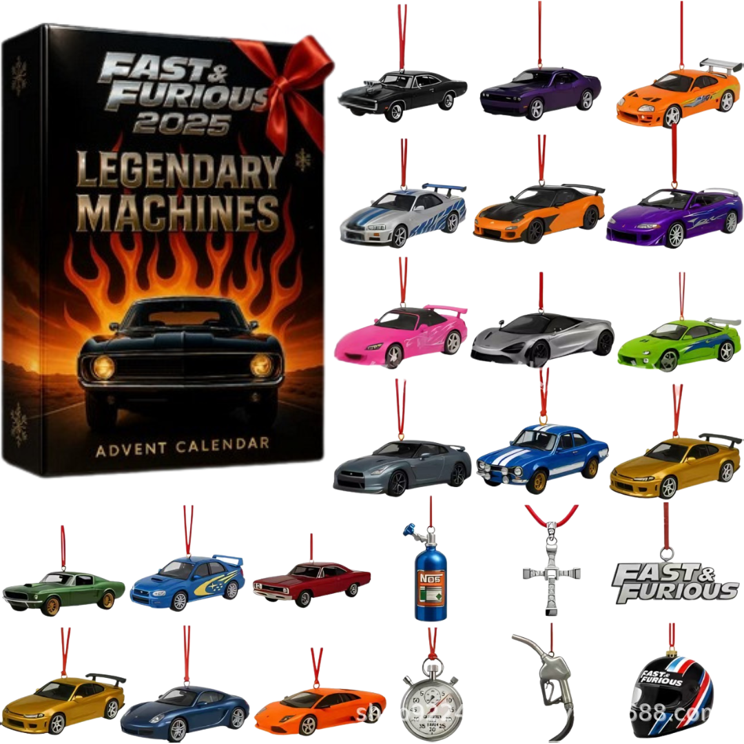 Advent Calendar 2025 – 24 Legendary Car Miniatures & Accessories